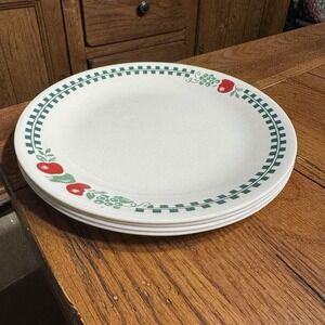 Vintage Corelle Farm Fresh Salad Dessert Bread Plates Set of 4 Made in USA